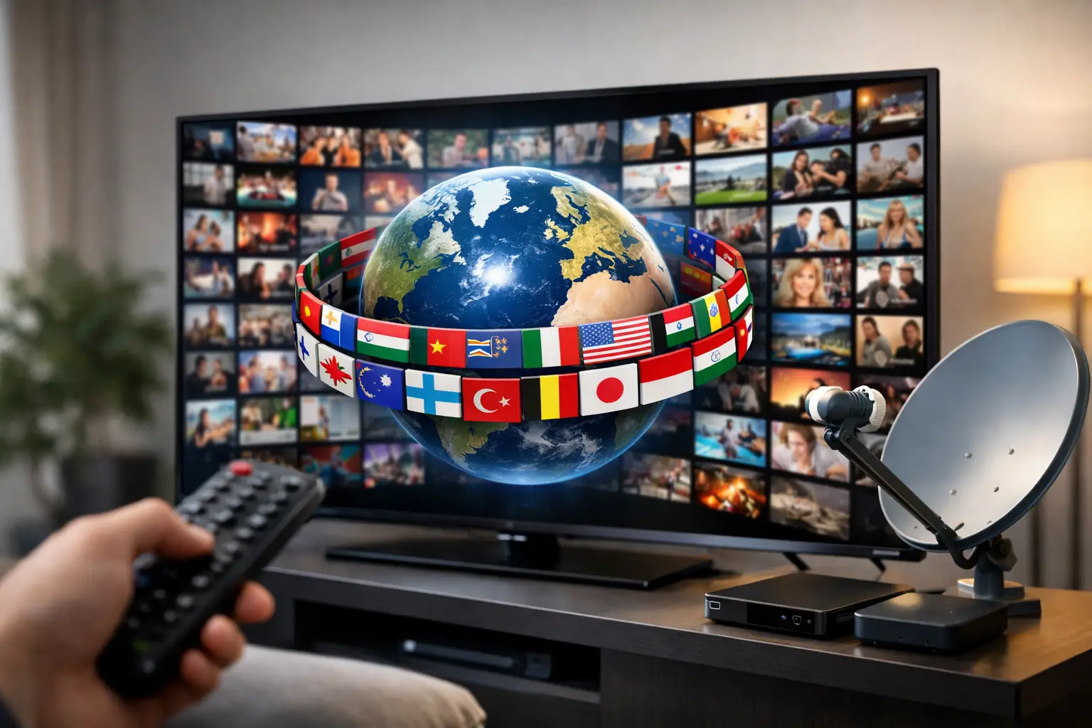 قنوات من 115 دولة في اشتراك واحد