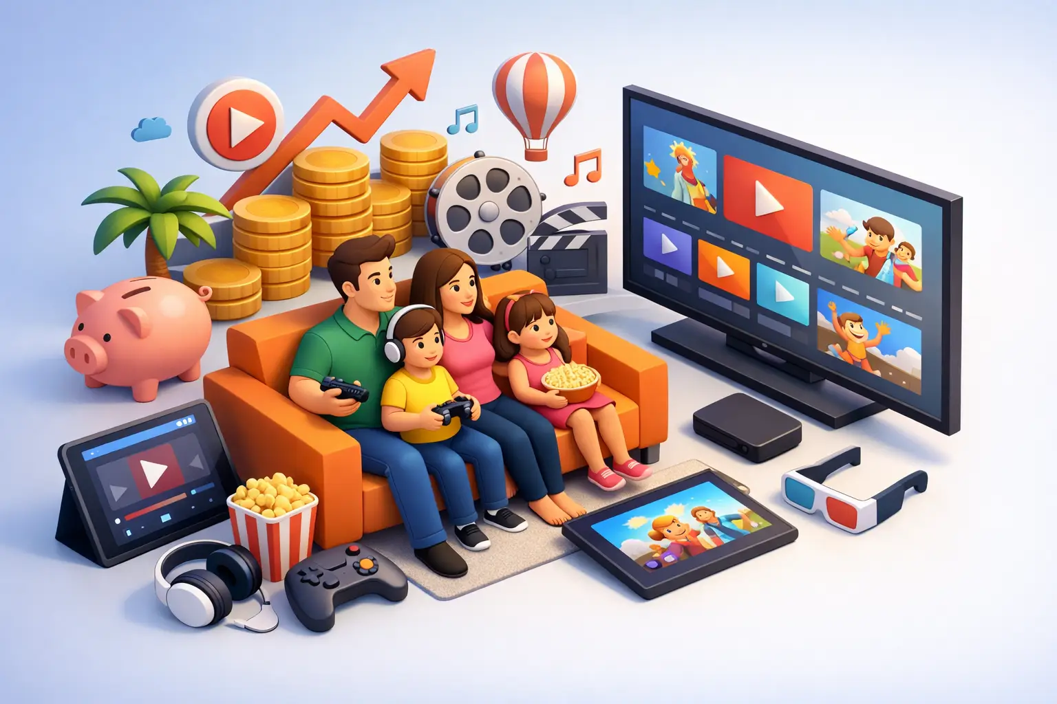 اشتراك بث عائلي اقتصادي يوفر ترفيهاً أكثر