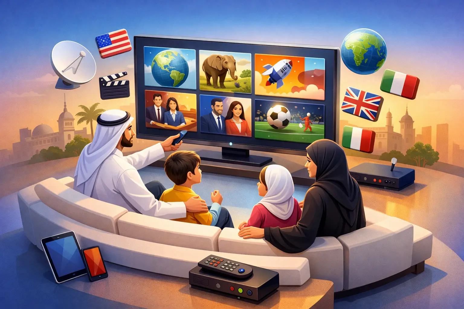 دليل القنوات الدولية للعائلات العربية باختيار أذكى
