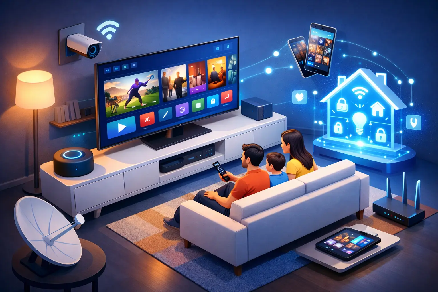 مستقبل اشتراكات IPTV المنزلية للأسر الذكية