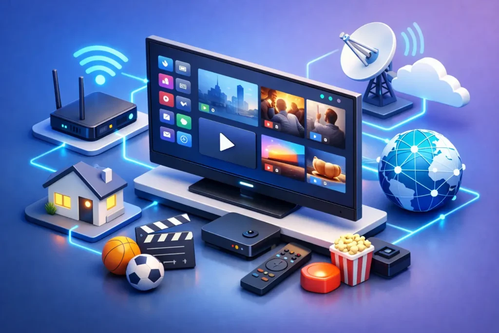هل IPTV مناسب للإنترنت المنزلي فعلًا؟
