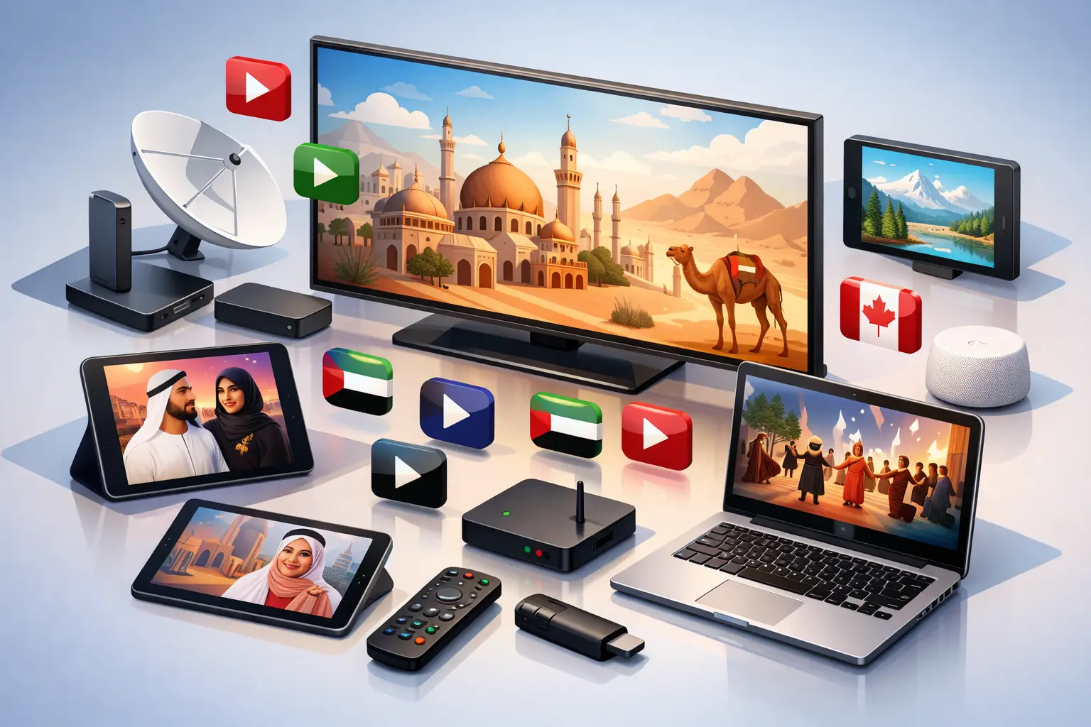 دليل مشاهدة القنوات العربية بكندا على كل جهاز