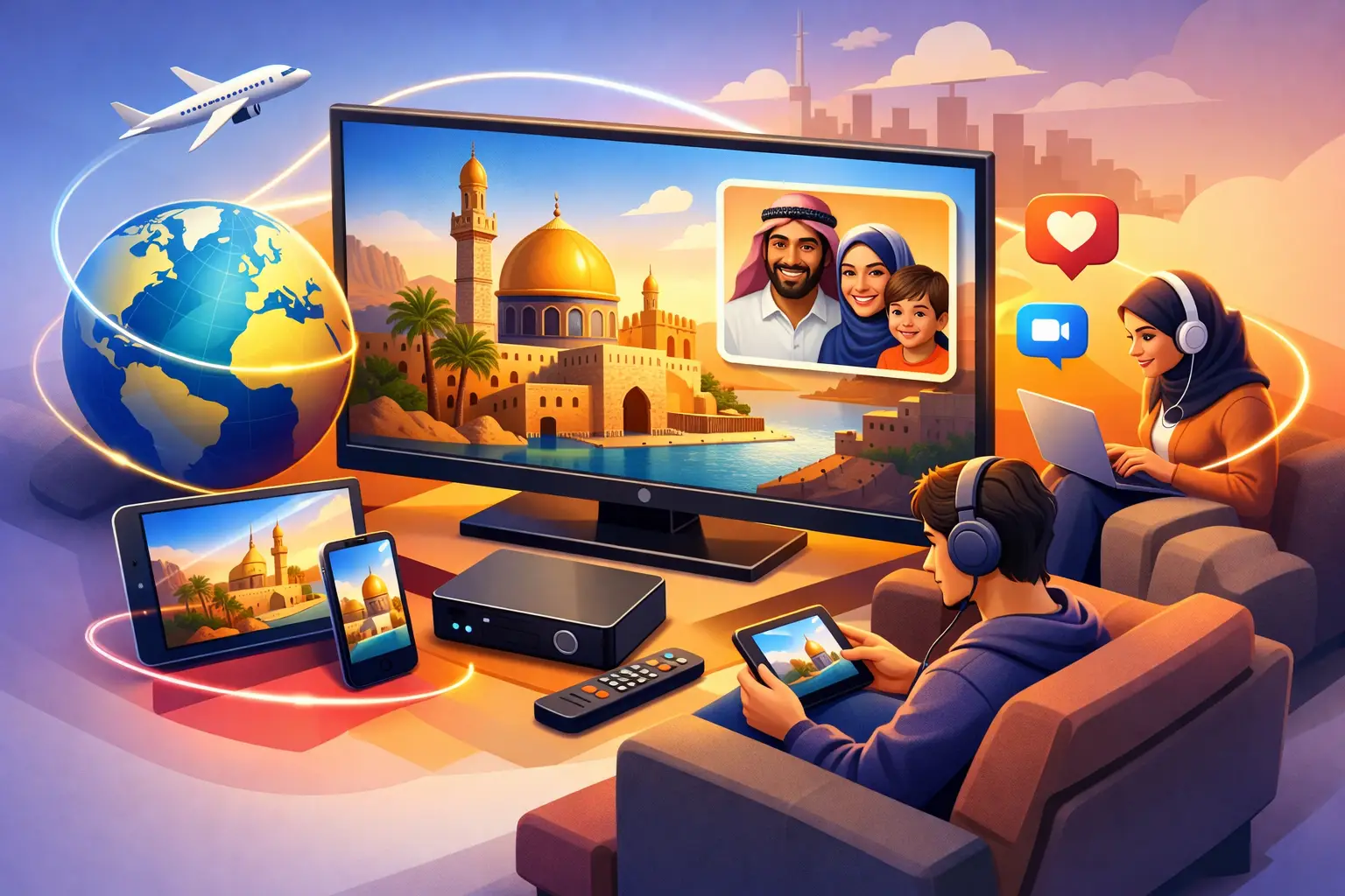 كيف ساعد IPTV المغتربين العرب في البقاء قريبين؟