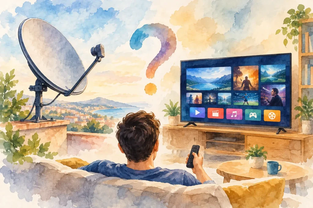 هل يحتاج IPTV إلى طبق؟ الحقيقة قبل اختيار اشتراكك