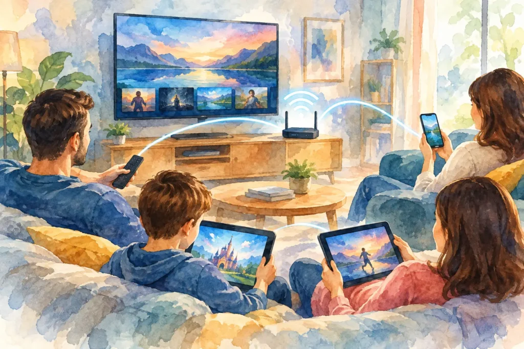 هل يدعم IPTV أجهزة متعددة في المنزل؟