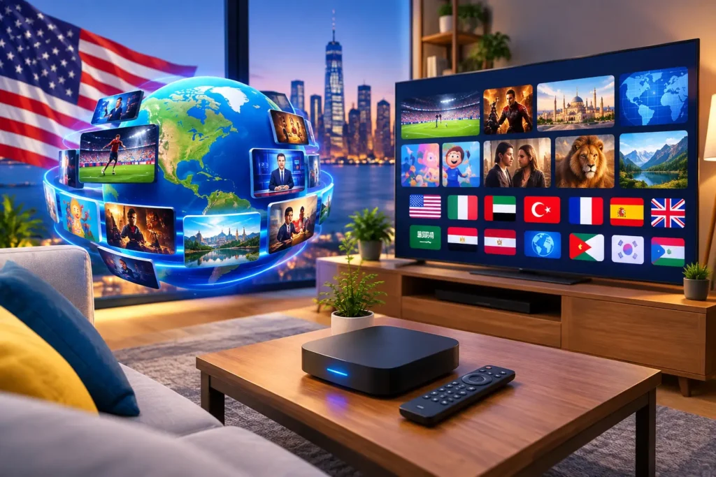 اشتراك iptv امريكا لقنوات عربية وعالمية